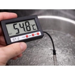 Termometr cyfrowy z sondą do akwarium lodówki terrarium wody przewód 100cm