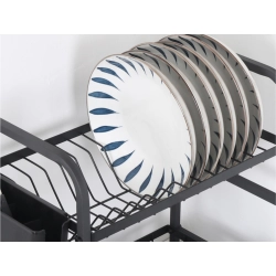 Suszarka do naczyń talerzy sztućców kubków dwupoziomowa ociekacz z tacką