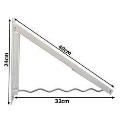 Organizer na wieszaki ubrania wieszak składany naścienny rozkładany ścienny