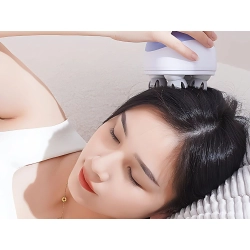 Masażer głowy elektryczny relaksacyjny bezprzewodowy usb 4 końcówki