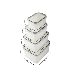 Pojemniki kuchenne na żywność z koszyczkiem pojemnik z uszczelką 4 szt