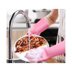 Rękawice do mycia naczyń myjka kuchenne silikonowe