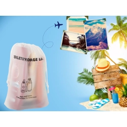 Kosmetyczka torba podróżna na przybory toaletowe organizer do samolotu