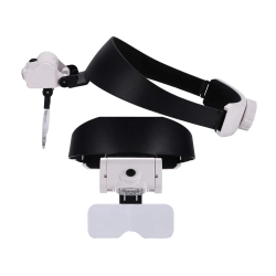 Lupa nagłowna czołowa okulary 2 led podświetlana