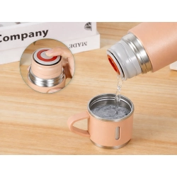 Termos 400ml z 3 kubkami ze stali nierdzewnej