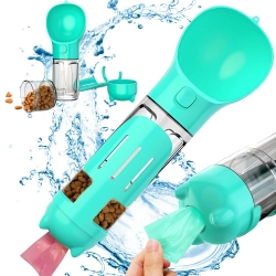 Butelka podajnik karmy poidło dla psa kota miska z podajnikiem worków 300ml