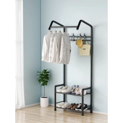 Wieszak stojący na ubrania odzież wierzchnią kurtki na buty stojak półki