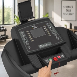 Bieżnia elektryczna domowa składana regulowany kąt nachylenia 135kg 16 km/h