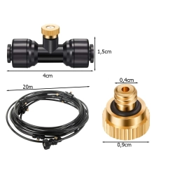 Zestaw do nawadniania kurtyna wodna system automatyczny 20m nawadniający