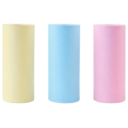 PAPIER DO DRUKARKI TERMICZNEJ ZESTAW 3 ROLKI KOLOROWE SAMOPRZYLEPNE 55mm — zdjęcie 4