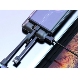 Powerbank power bank 10000 mah usb-c usb microusb lighting kable wbudowane