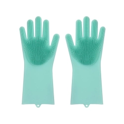 Rękawice do mycia naczyń myjka kuchenne silikonowe