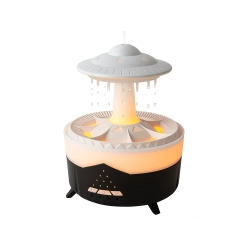 Nawilżacz powietrza dyfuzor zapachowy lampa led w kształcie ufo z pilotem