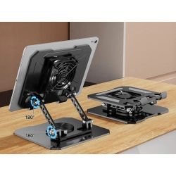 Podstawka chłodząca pod tablet uchwyt statyw na tablet regulowany 4-16 cali