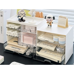 Szafka przybornik organizer na biurko półki na kosmetyki drobiazgi szuflady