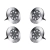 Lampki solarne gruntowe lampa ogrodowa 8 led 4 szt