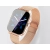Smartwatch zegarek damski męski gumowy pasek sport bluetooth rozmowy złoty