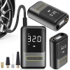 Pompka rowerowa elektryczna do roweru samochodu kompresor latarka 10bar lcd