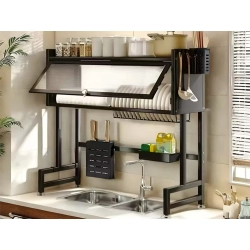 Suszarka do naczyń talerzy sztućców duży ociekacz szafka organizer 85 cm — zdjęcie 9