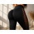 Legginsy damskie push up modelujące długie wysoki stan fitness czarne l/xl — zdjęcie 4