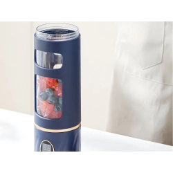 Blender kielichowy bezprzewodowy smoothie kubek mikser 450 ml granatowy usb