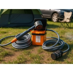 Prysznic przenośny elektryczny turystyczny pompka usb kemping samochód