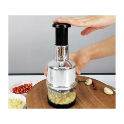 Siekacz do warzyw i owoców do czosnku krajacz ręczny rozdrabniacz pojemnik