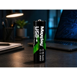 Akumulatorki baterie paluszki AA Li-Ion 1,5V 2200mWh 4 sztuki ładowane USB-C