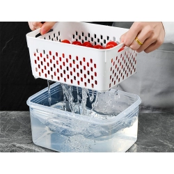 Pojemniki kuchenne na żywność z koszyczkiem pojemnik z uszczelką 4 szt