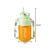 Bidon blender butelka USB 1200 ml kubek do smoothie shaker ze słomką i paskiem zielony