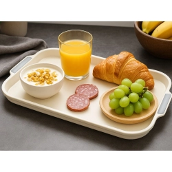 Taca kuchenna do serwowania śniadań napojów ciast deserów plastikowa