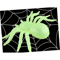 Pająk halloween 2 szt duże dekoracja straszne pająki 11cm fluorescencyjny
