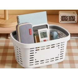 Kosz koszyk koszyczek organzer do łazienki na kosmetyki klamerki uchwyty