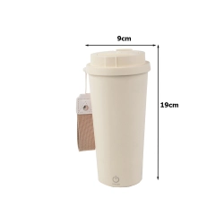 Kubek samomieszający 350ml stalowy termos na zimne i gorące napoje z USB