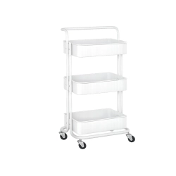 Regał kuchenny łazienkowy na kółkach wózek 3 poziomy metalowy organizer