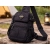 Nerka męska saszetka na ramię torba crossbody wiele kieszeni czarna