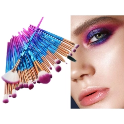 Pędzle do makijażu zestaw profesjonalny 20 sztuk