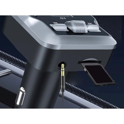 Transmiter fm mp3 estaw głośnomówiący 2xusb c bluetooth 5.3 12v karta sd
