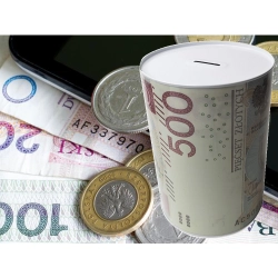 Skarbonka metalowa na pieniądze puszka xxl duża