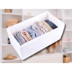 Organizer na biustonosze bieliznę skarpetki ubrania do szuflady szafy biały