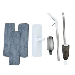 Mop płaski ze spryskiwaczem długi 120cm 350ml +3 szt wkładów z mikrofibry