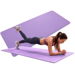 Mata do ćwiczeń jogi pilatesu fitness gimnastyczna treningowa 190cm gruba — zdjęcie 15