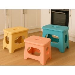Taboret składany plastikowy stołek kuchenny podnóżek podręczny wytrzymały