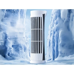 Wentylator kolumnowy mini biurkowy z lampką led 2 biegi usb cicha praca