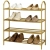 Półka na buty obuwie organizer szafka piętrowa złoty regał 4 poziomy duży