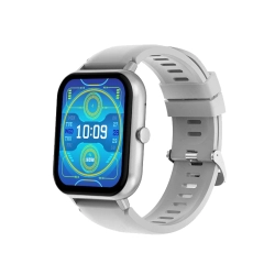 Smartwatch zegarek damski męski gumowy pasek sport bluetooth rozmowy szary