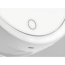 Lusterko led do makijażu obrotowe powiększające z uchwytem ściennym 360°