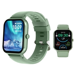 Smartwatch zegarek damski męski gumowy pasek sport bluetooth rozmowy zieleń