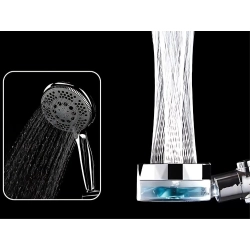 Słuchawka prysznicowa z turbiną filtrem wymiennym turbo z wentylatorem