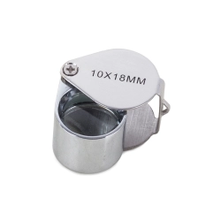 Lupa kieszonkowa jubilerska składana 20x 18mm stal